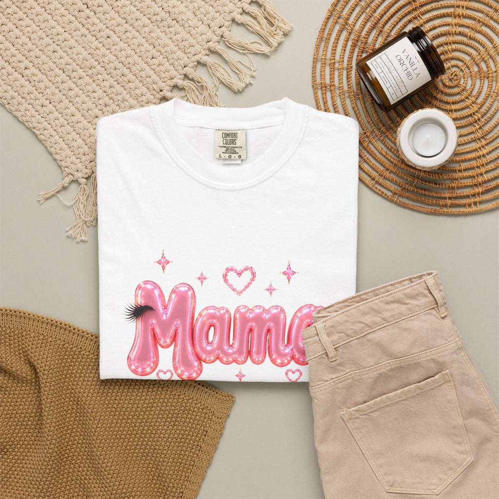 MAMA Pink Balloon Eyelashes T-Shirt