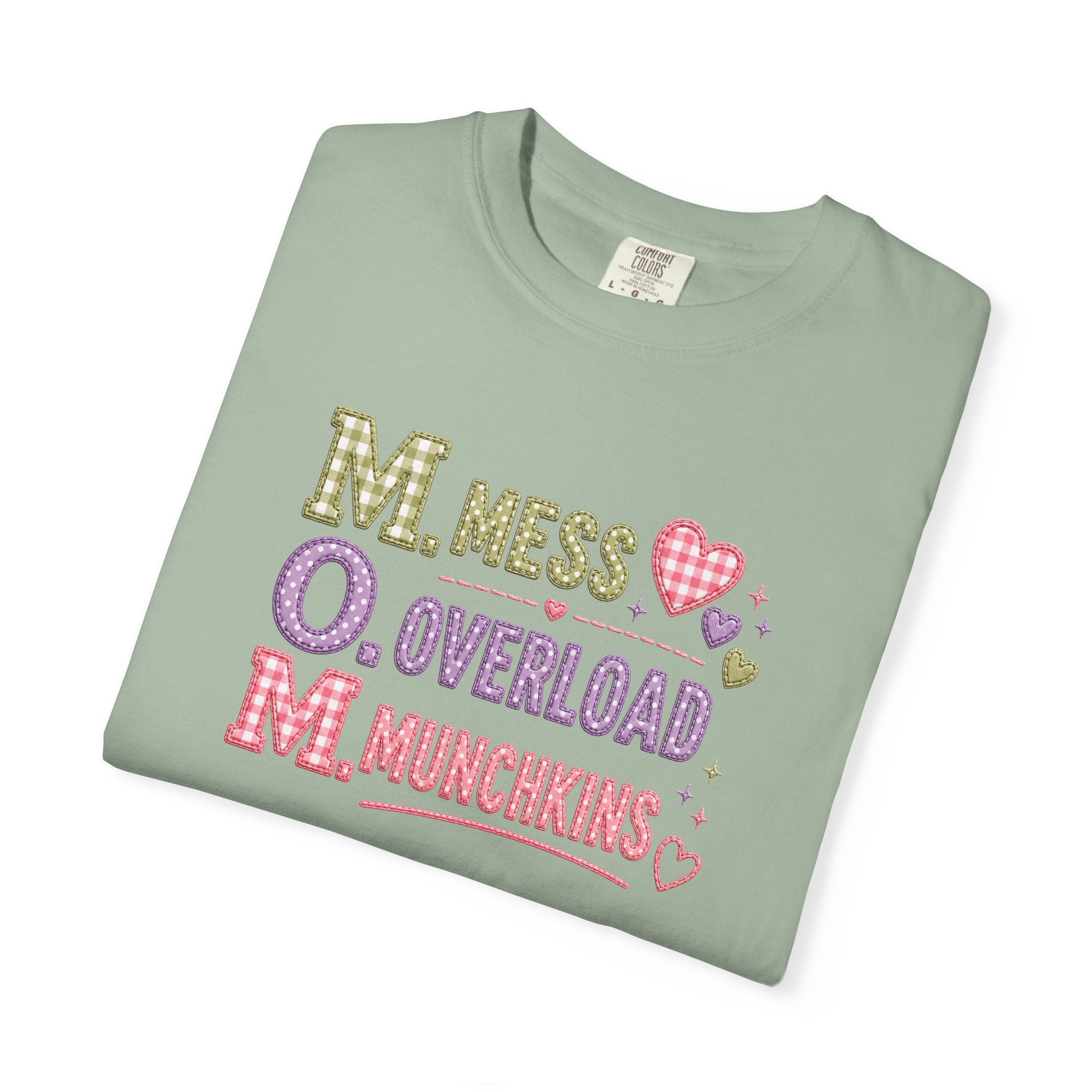 M.O.M. Graphic T-Shirt — "Mess Overload Munchkins" Cute Mom Tee