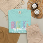 Grandma T-Shirt — "My Grandkids Have My Heart" Pastel Graphic Tee