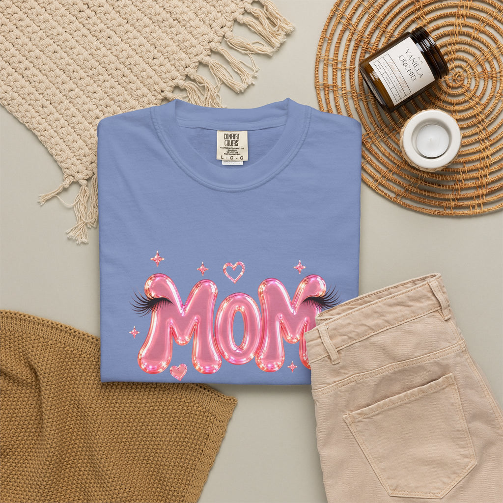 MOM Pink Balloon Eyelashes T-Shirt