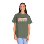 Grandma T-Shirt - My Favorite People Call Me Grandma (Cute Floral Retro Design)