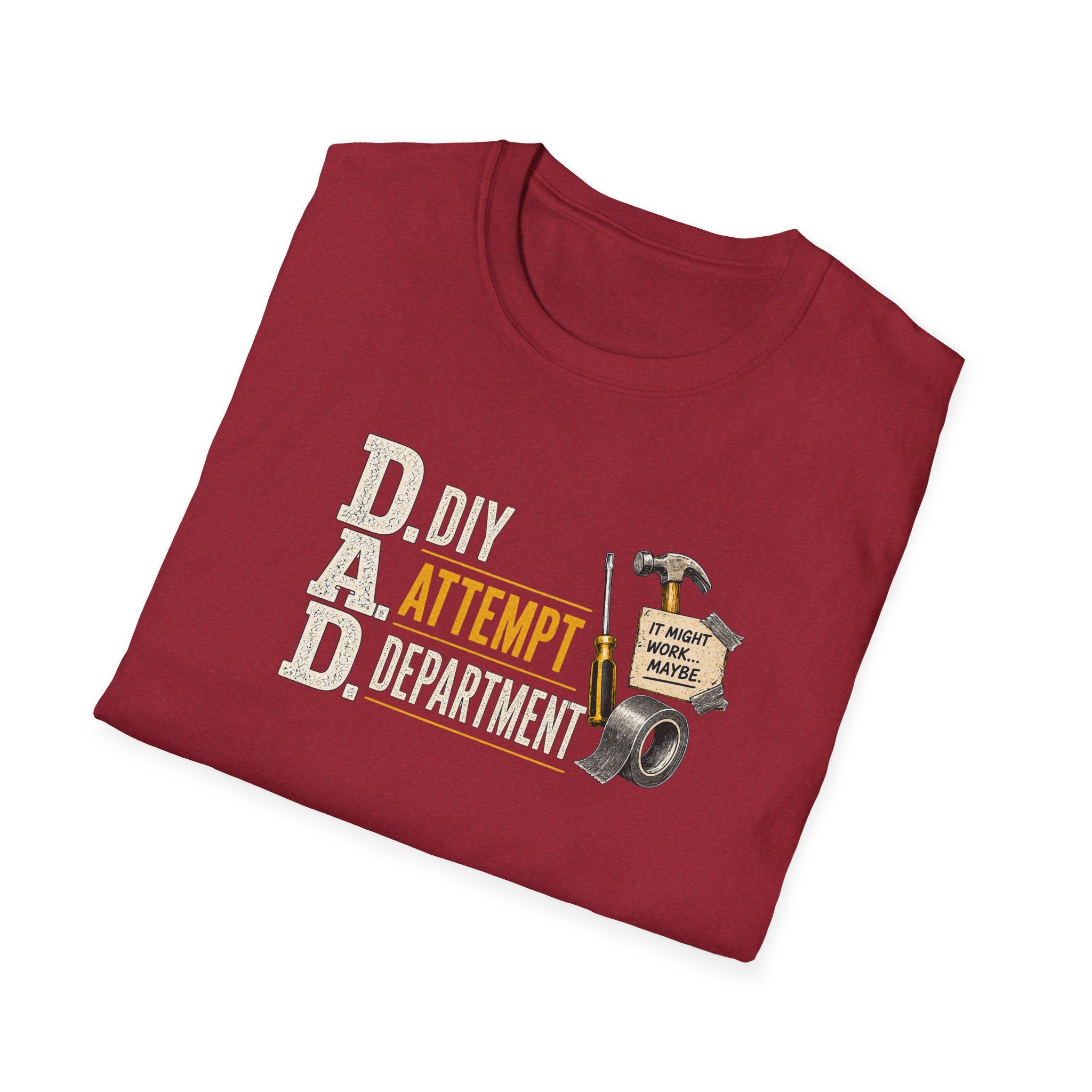 T-Shirt — "DAD: DIY Attempt Department" Funny Father’s Day Tool Shirt