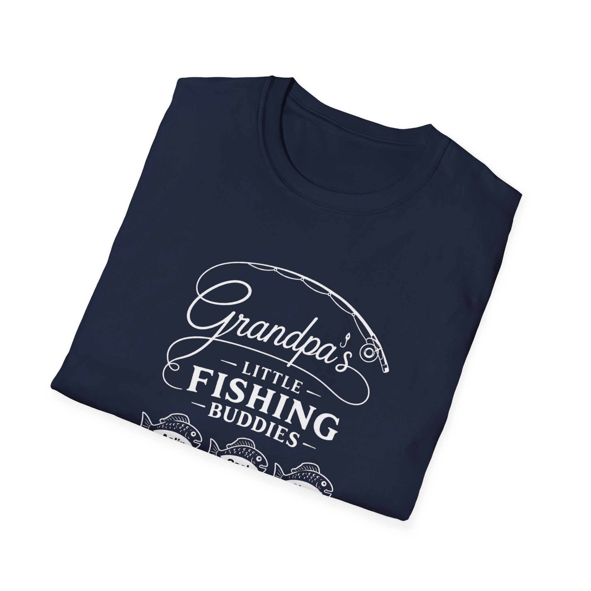 Fishing T-Shirt — "Grandpa's Little Fishing Buddies" Grandpa & Kids Matching Tee
