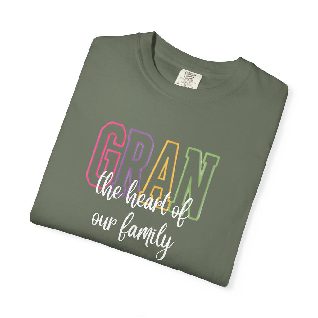 Gran The Heart of Our Family T-Shirt — Grandma Gift, Mother's Day, Family Life Tee