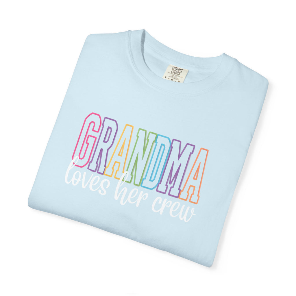 Grandma Pastel Rainbow T-Shirt — 'GRANDMA' Retro Lettering Tee