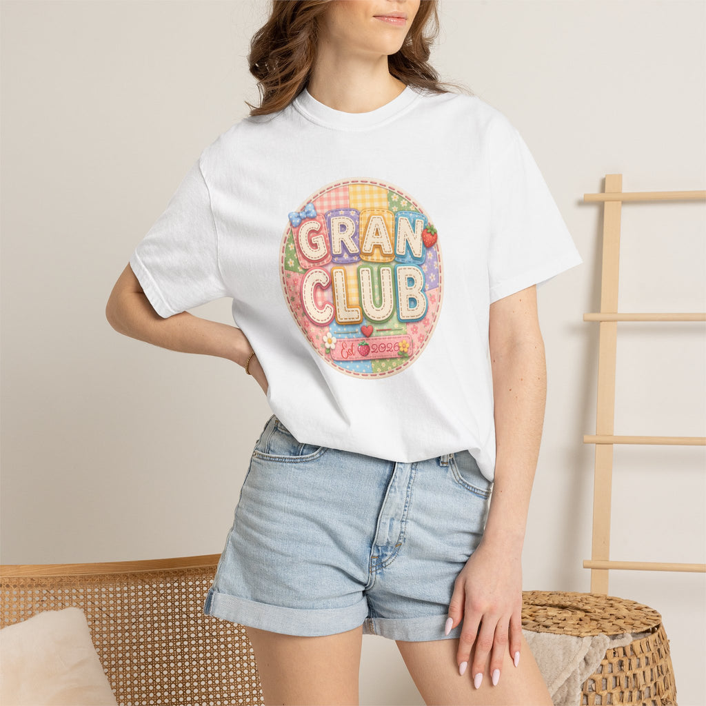 Gran Club Graphic T-Shirt — Retro Pastel Circle Design