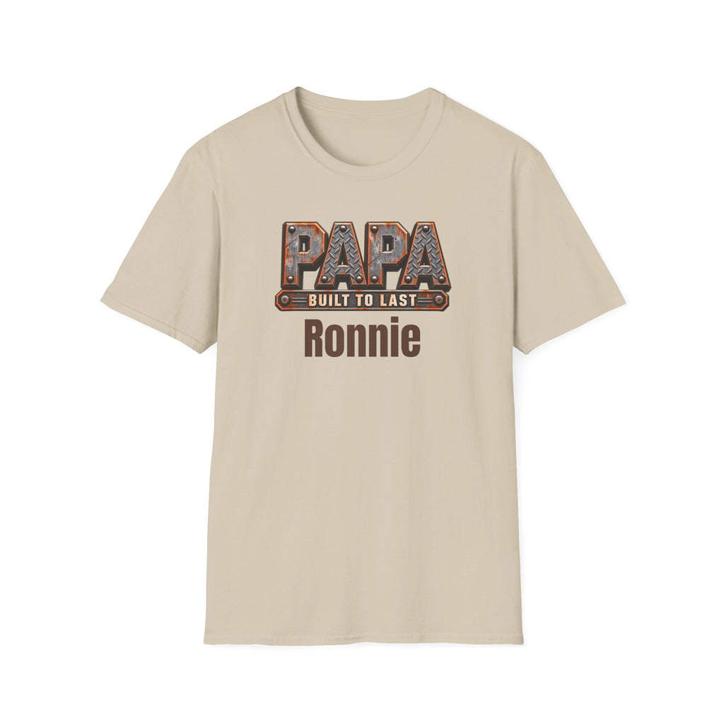 Papa "Built to Last" T-Shirt — Personalise
