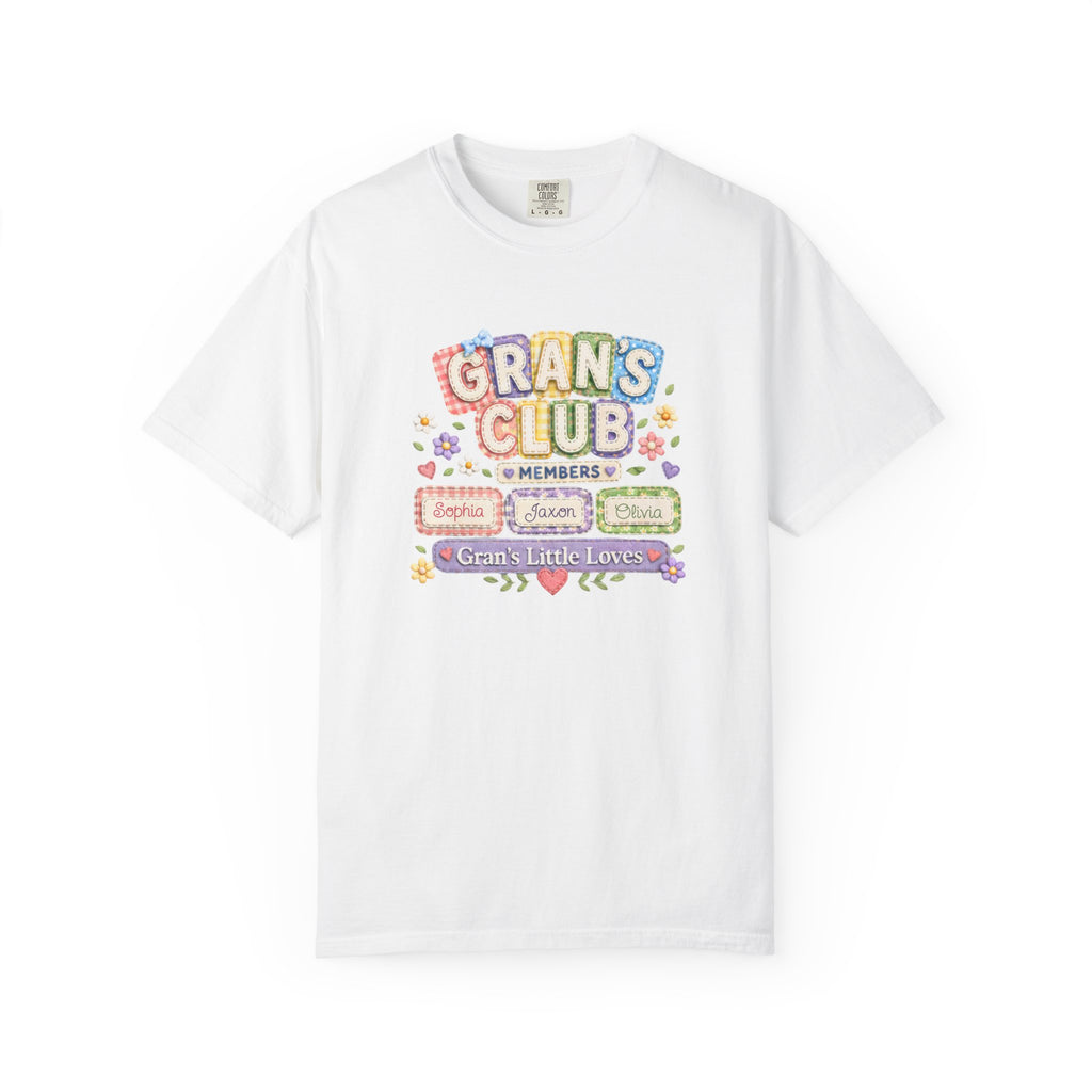 Grans Club T-Shirt – Personalized ‘Grans Club’ Family Names Tee