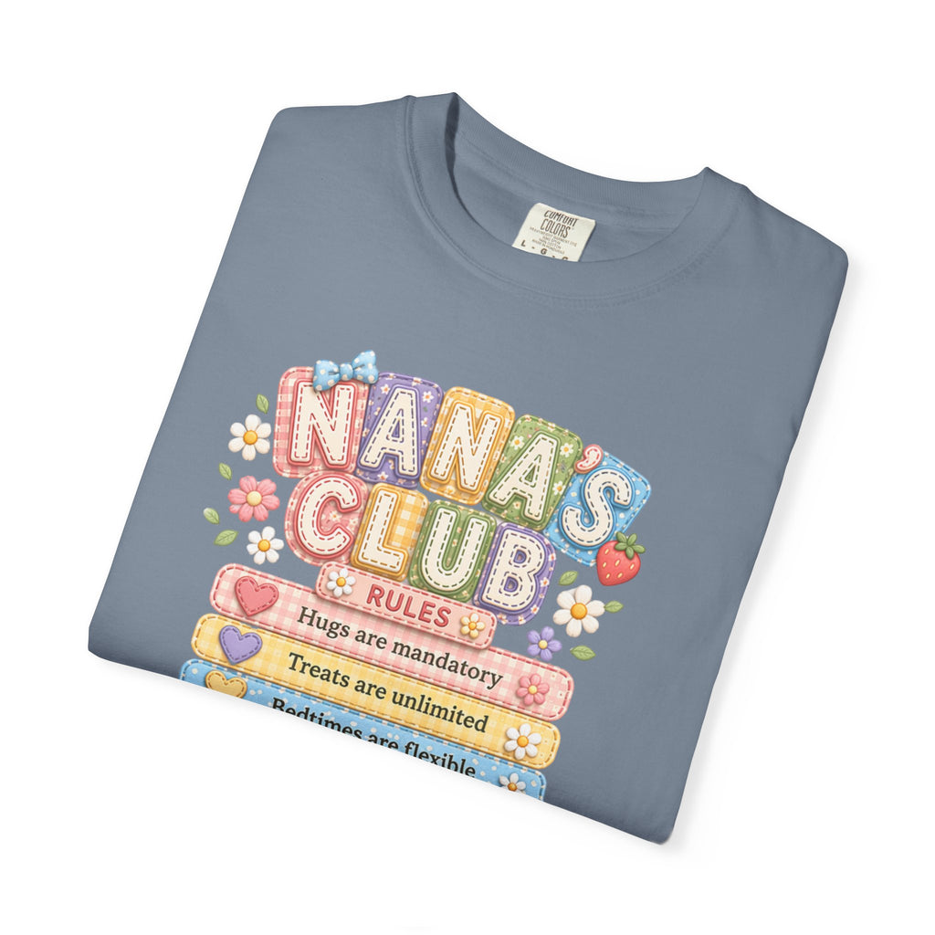 Nana's Club T-Shirt — Cute Floral Grandma Rules Tee