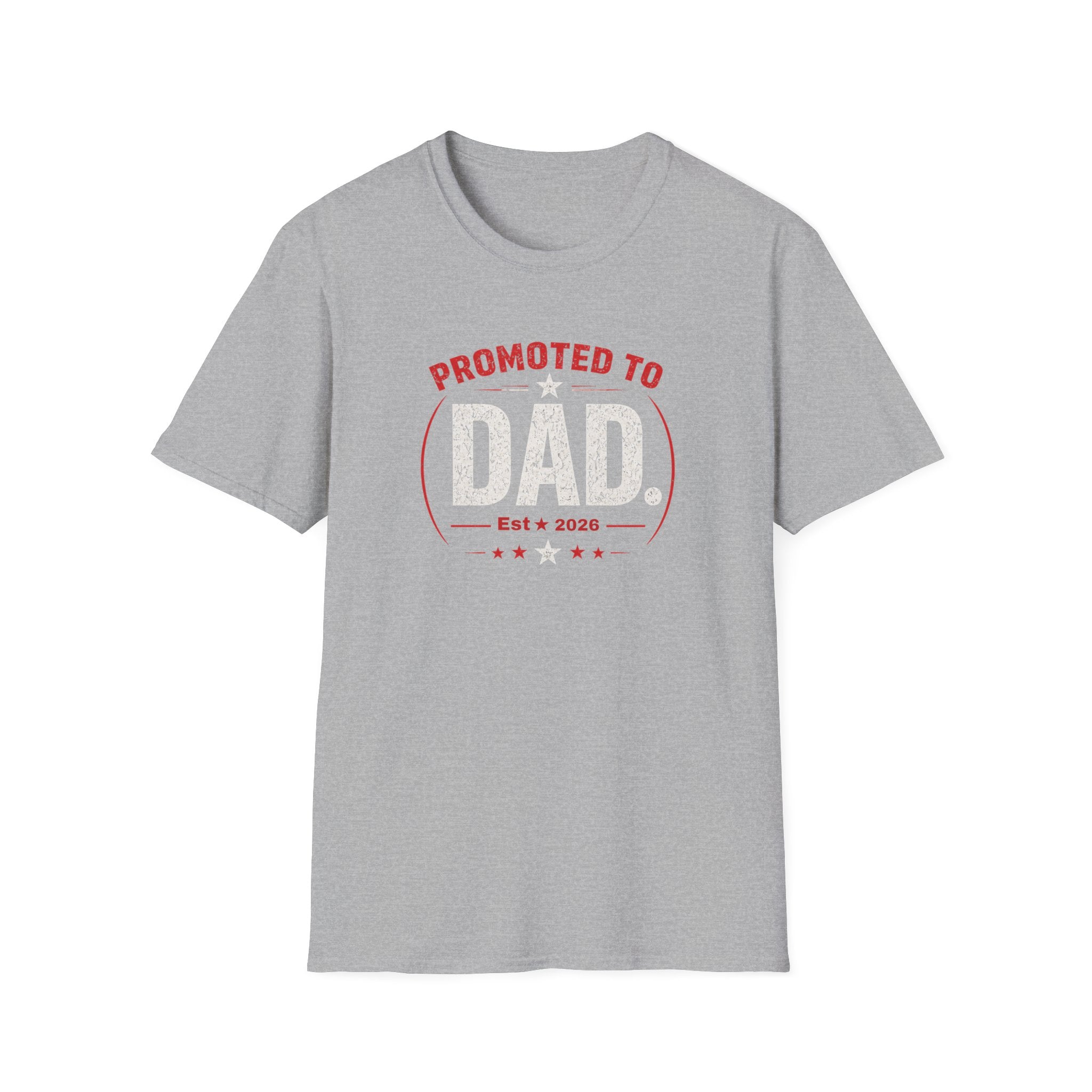 Promoted to Dad T-Shirt — New Dad Announcement Gift, Father’s Day Tee
