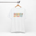 Granny Retro Nameplate T‑Shirt — Personalized Grandma Tee