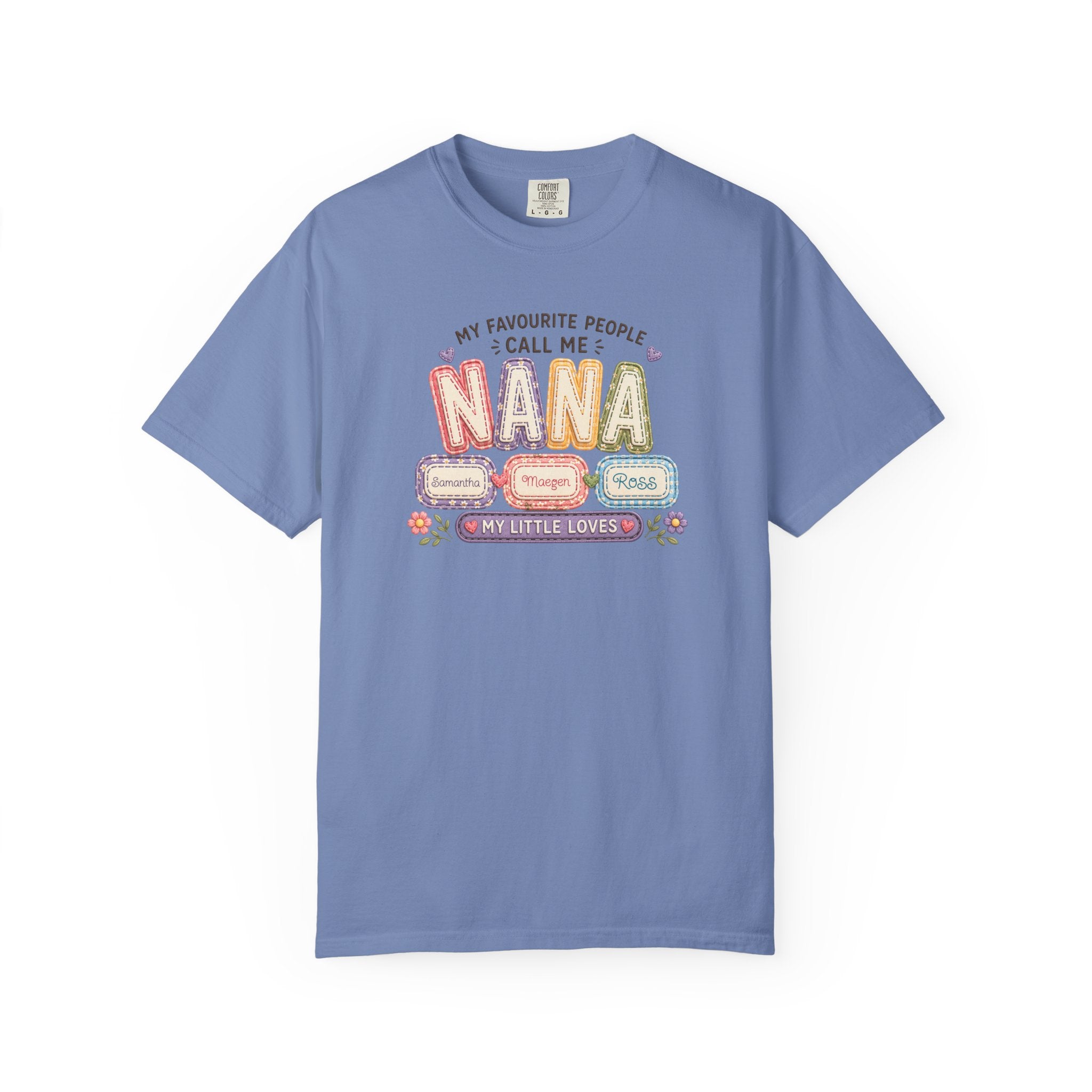 Nana T-Shirt — "My Favourite People Call Me Nana" Floral Grandma Gift Tee
