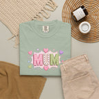 MUM Heart Patch Graphic T-Shirt — Cute Floral Mother’s Day Gift