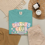 Granny's Club T-Shirt — Personalized Grandma Member Floral Tee