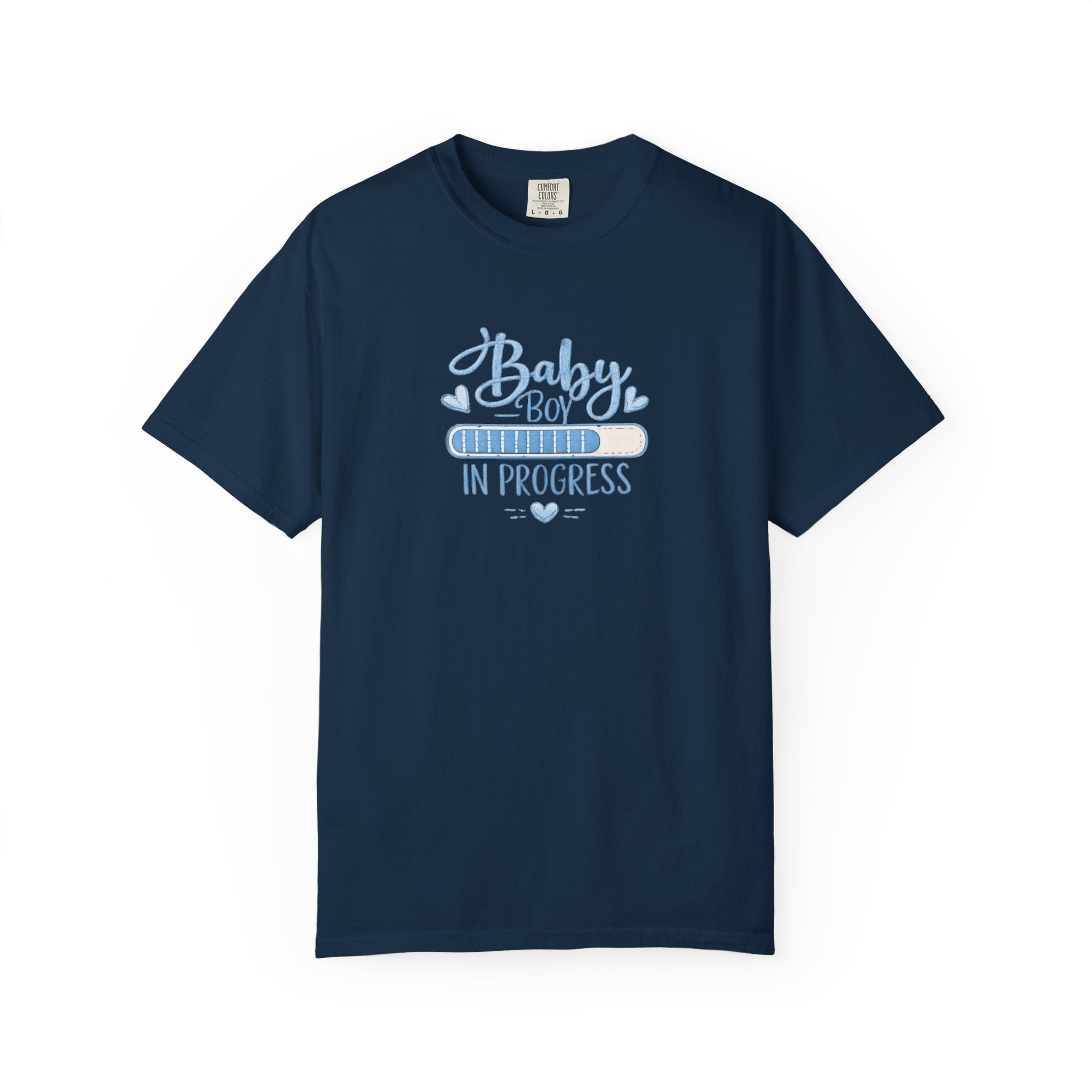 Baby Boy In Progress T-Shirt — Pregnancy Announcement Tee