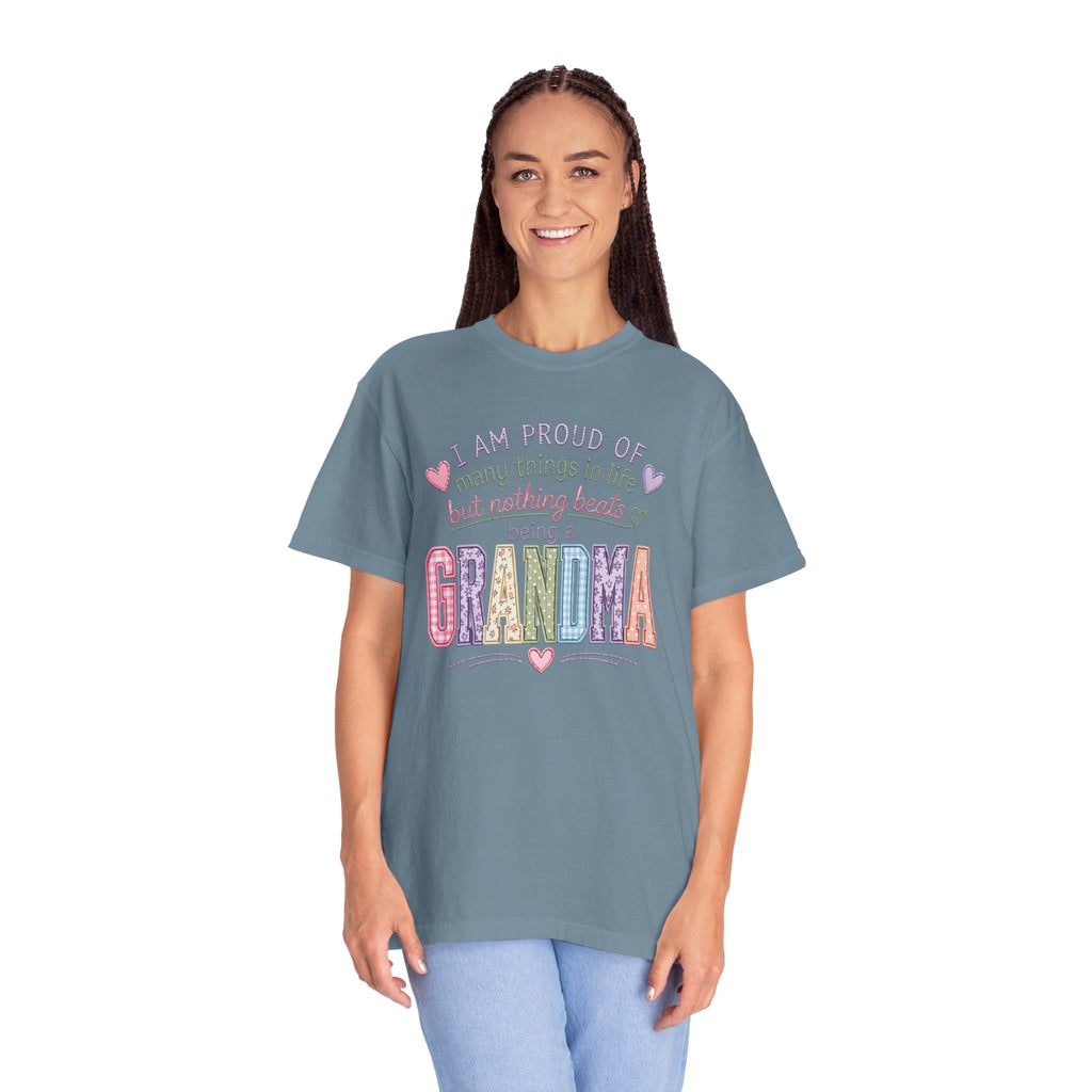 Grandma Pride T-Shirt – "I Am Proud of Many Things in Life but Nothing Beats Being a Grandma"