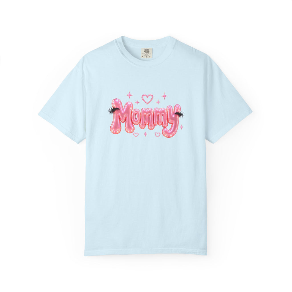 MOMMY Pink Balloon Eyelashes T-Shirt