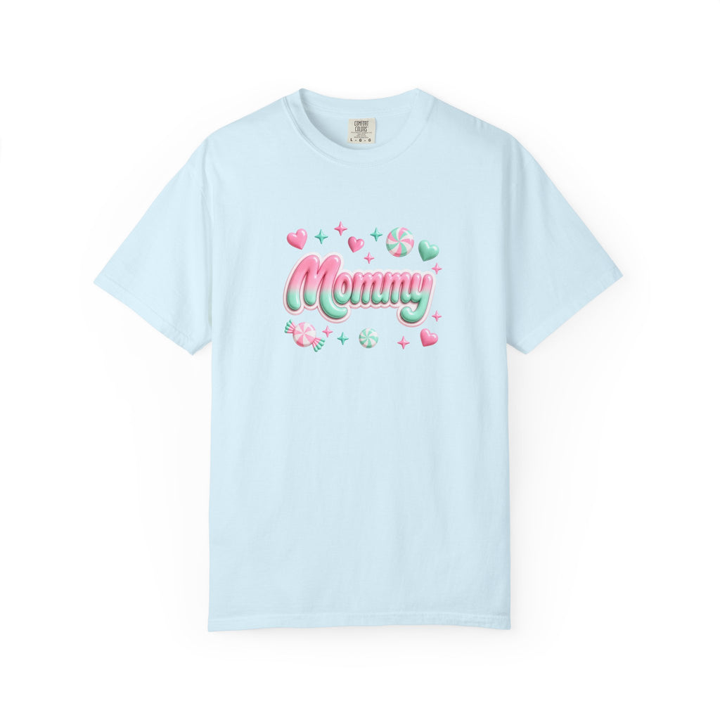 Mommy Pastel Candy Script T-Shirt