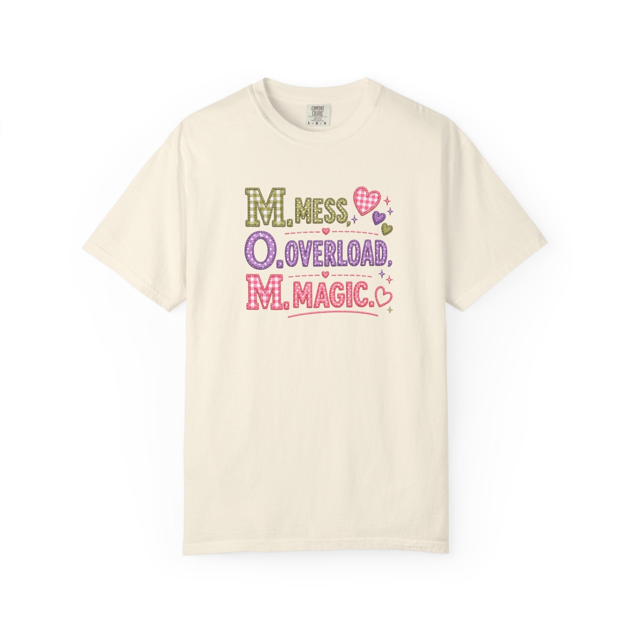 M.O.M. Graphic Tee — "Mess Overload Magic" Cute Mom Shirt