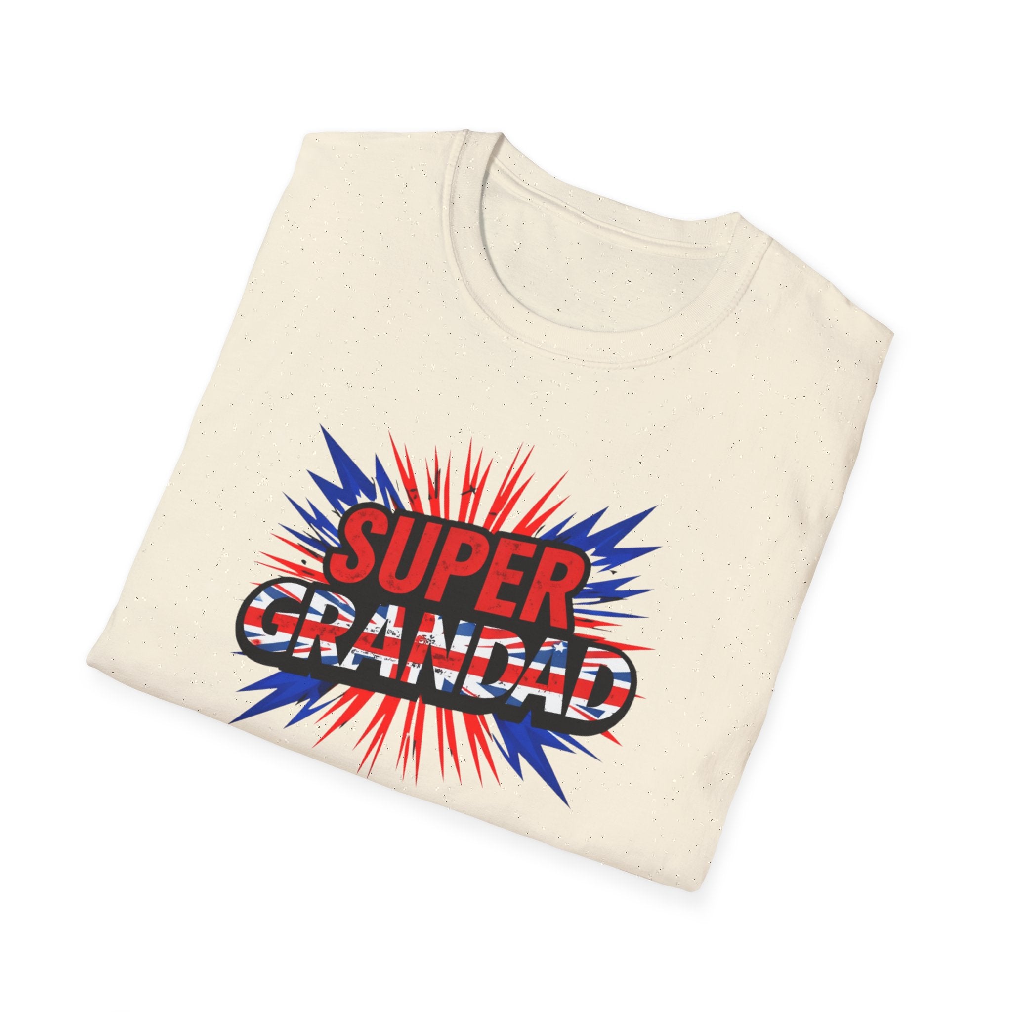 Super Grandad Union Jack/England themed Comic-Style T-Shirt