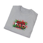 Super Dad Graphic T-Shirt — Wales Flag themed Retro Comic Father's Day Tee
