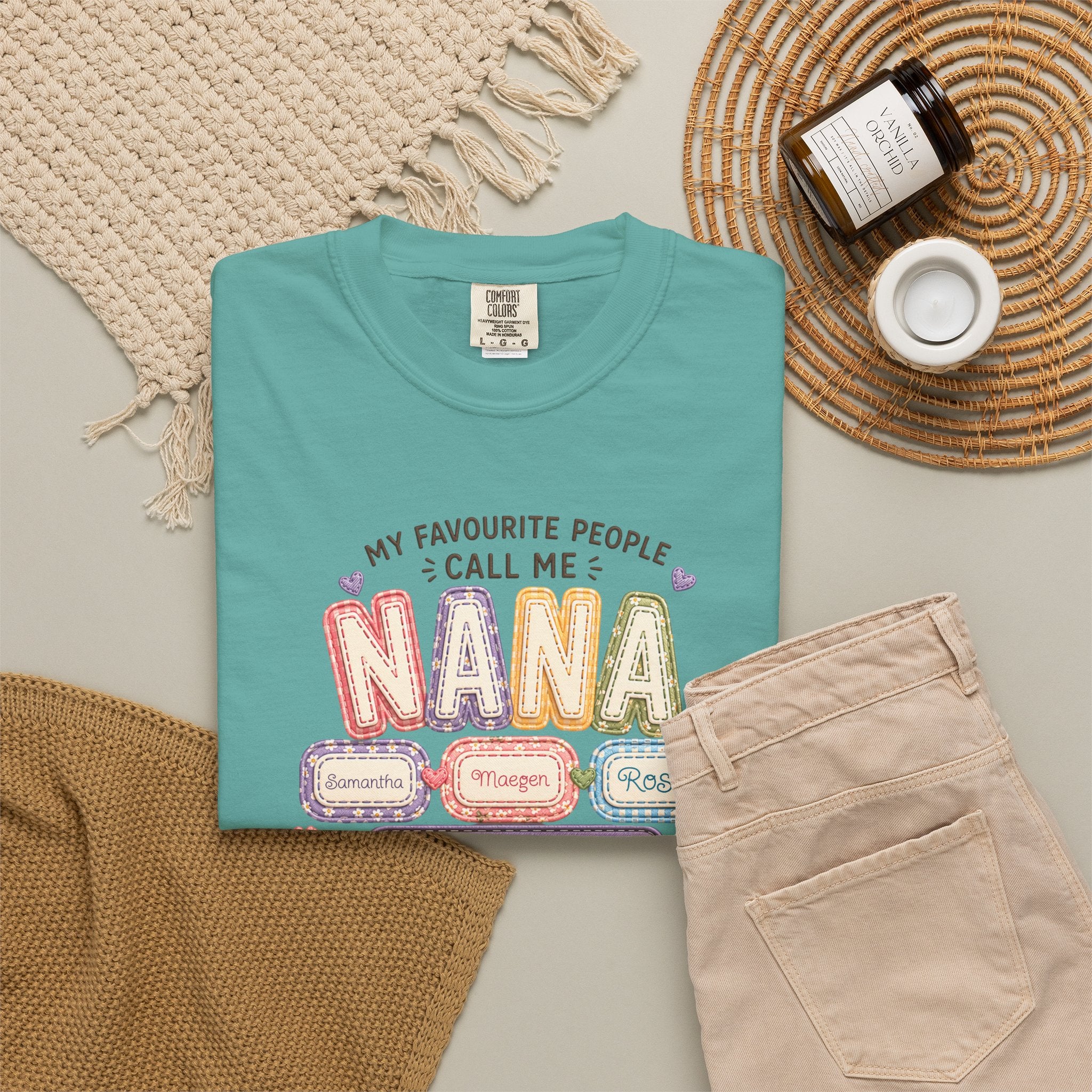 Nana T-Shirt — "My Favourite People Call Me Nana" Floral Grandma Gift Tee