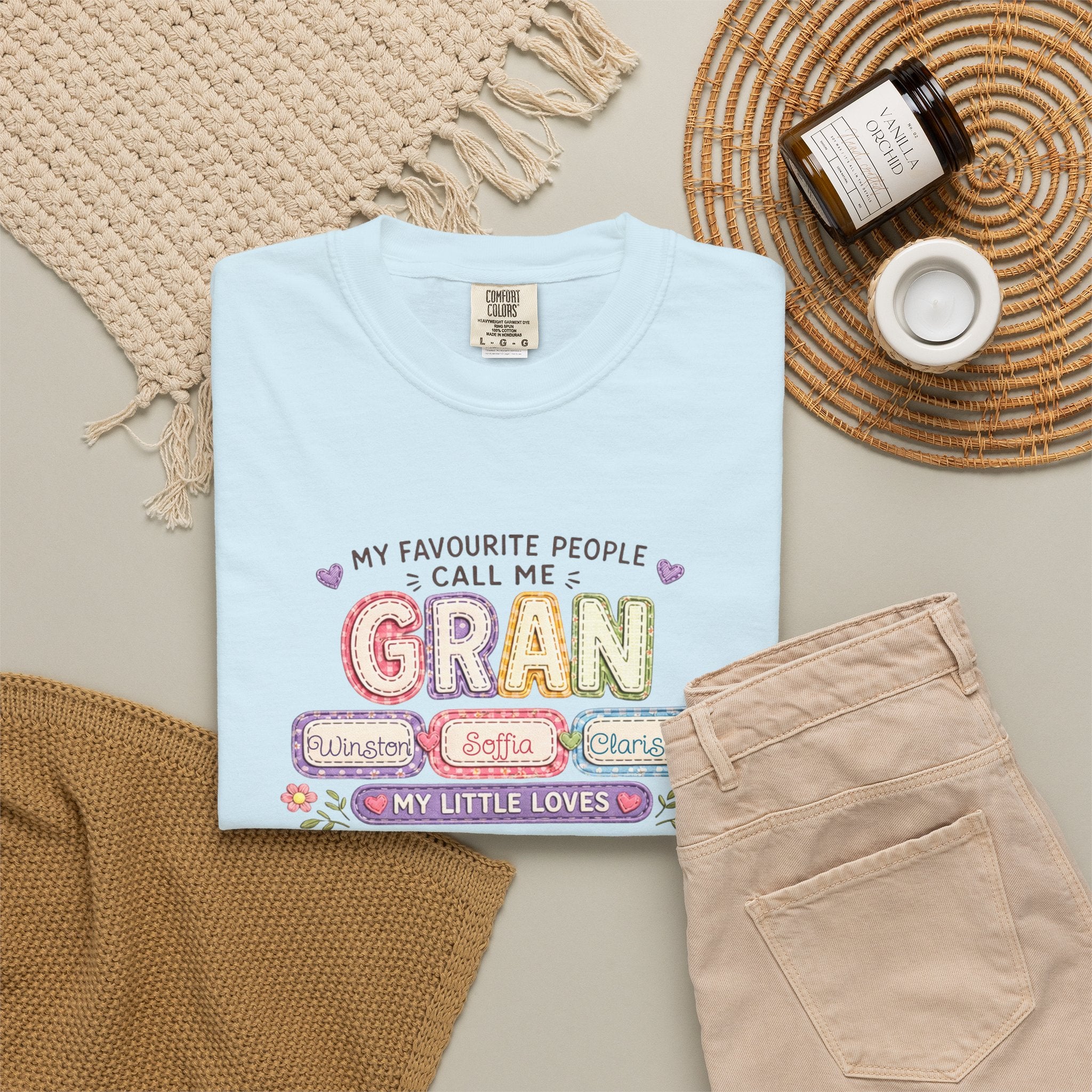 Gran Grandma T-Shirt – "My Favourite People Call Me Gran" Floral Gift Tee