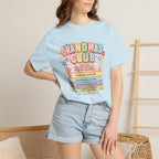 Grandma's Club T-Shirt — Cute Floral 'Grandma's Club' Rules Tee