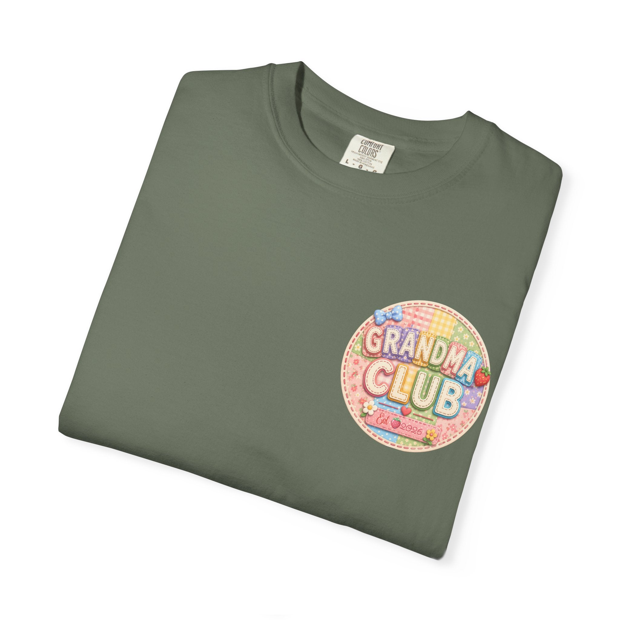 Grandma Club T-Shirt — Retro Floral Graphic
