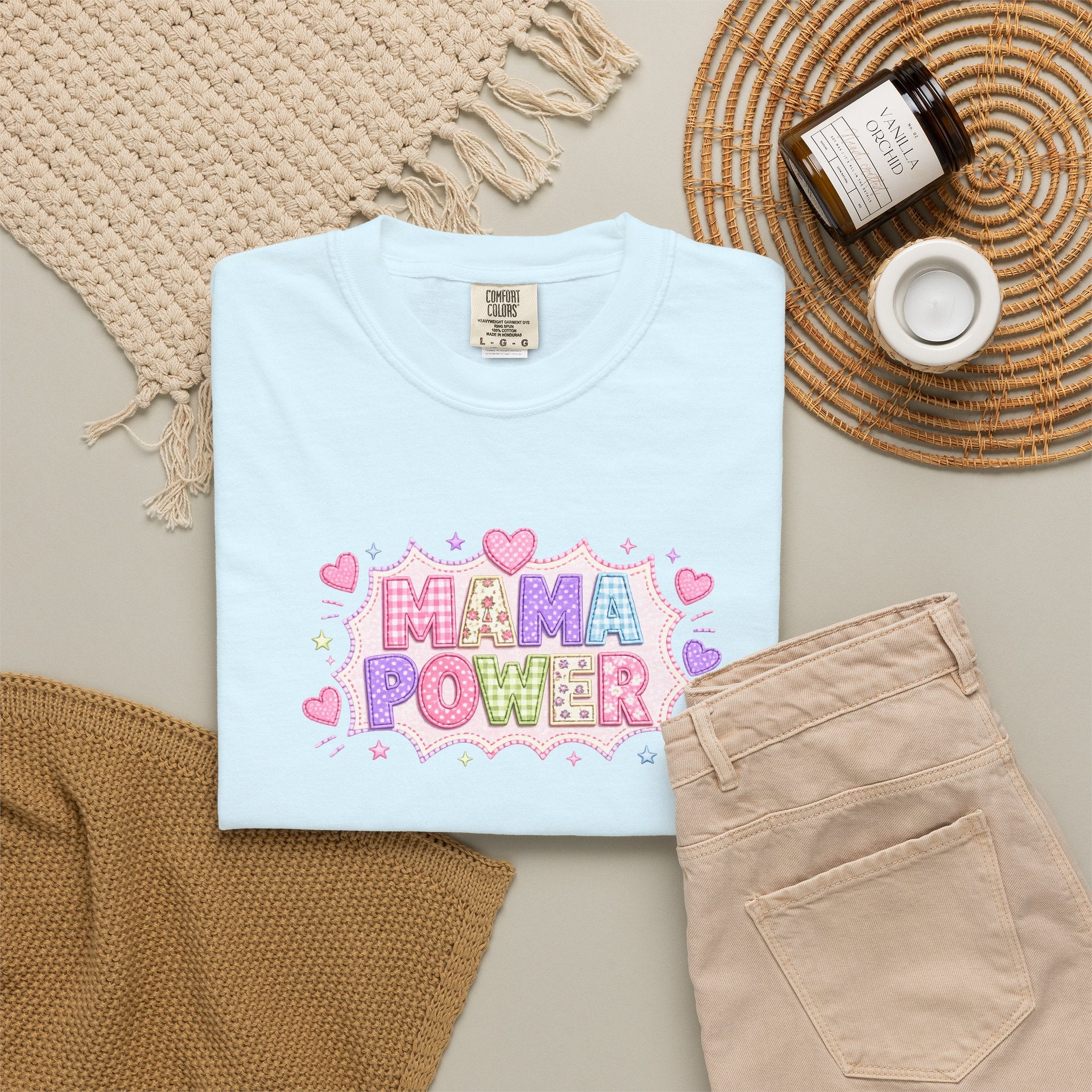 Mama Power T-Shirt — Cute Pastel Mom Pride Graphic Tee