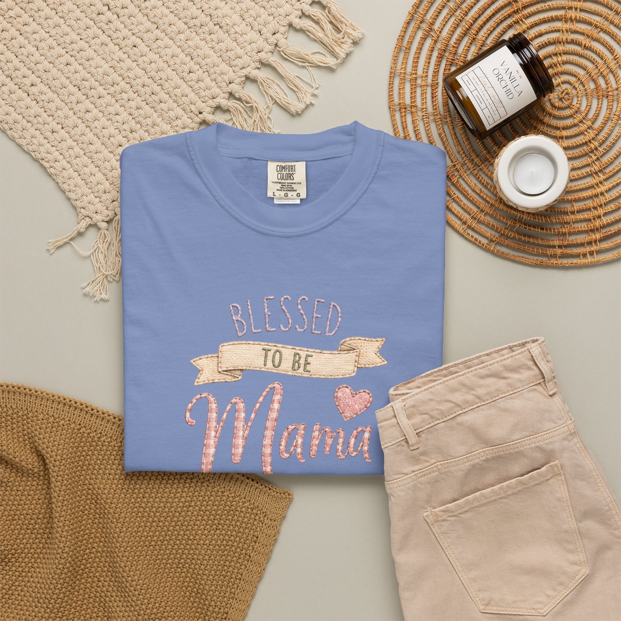 Blessed to Be Mama T-Shirt — Cute Mom Pregnancy Announcement Tee