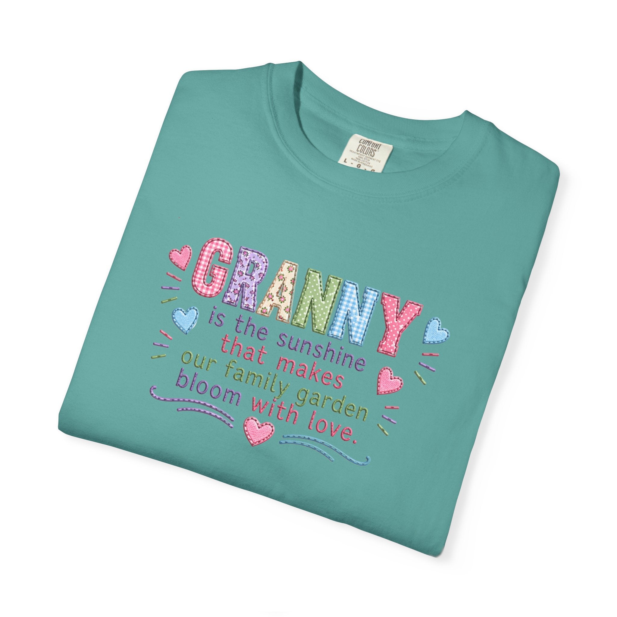 Granny Floral Tee — "Granny is the sunshine that makes our family garden bloom with love"