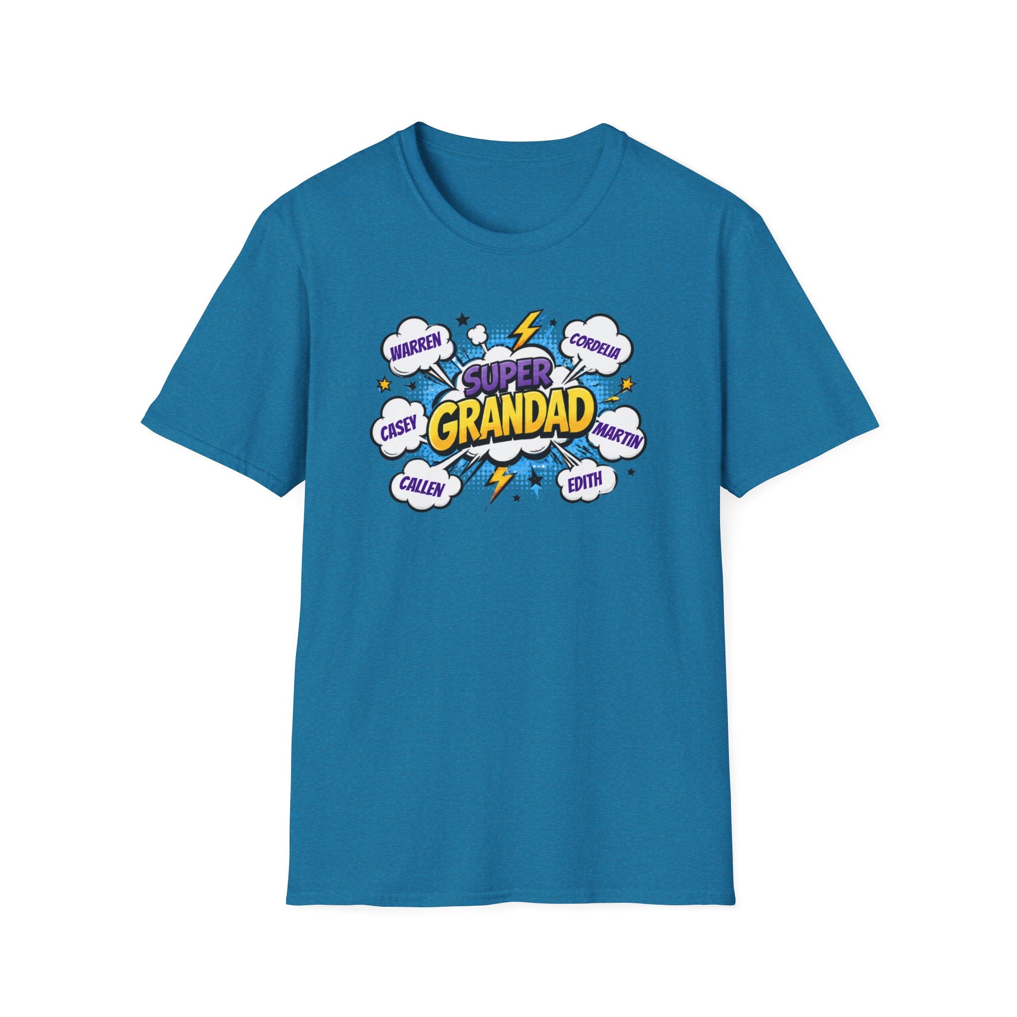 Super Grandad Comic-Style T‑Shirt — "Super Grandad" Graphic Tee, Father's Day & Grandparents Gift