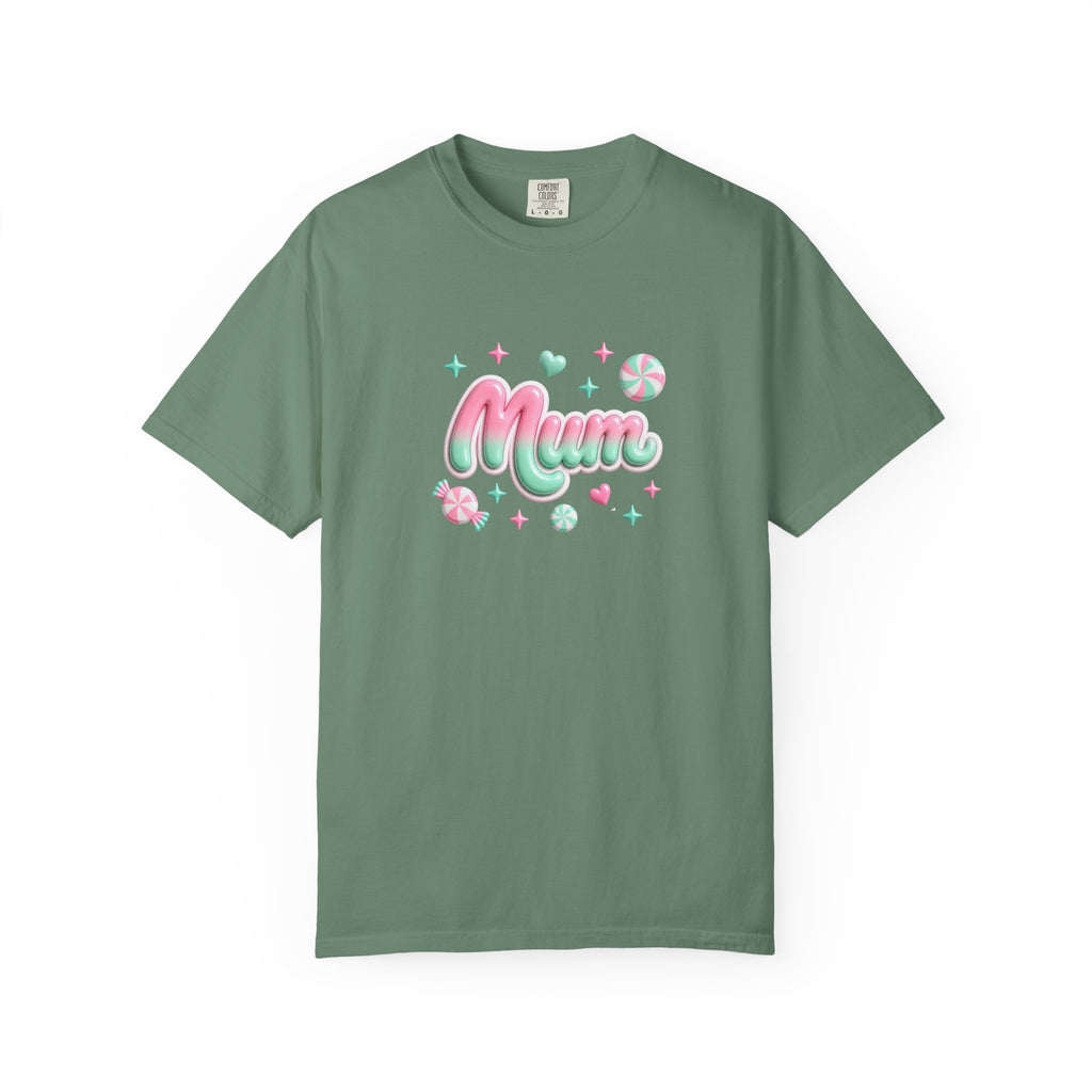 Mum Pastel Candy Script T-Shirt