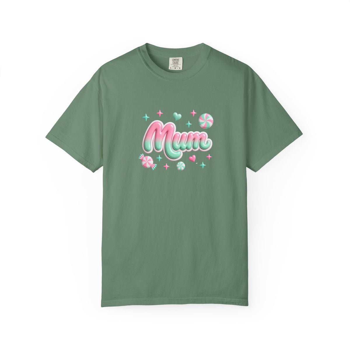 Mum Pastel Candy Script T-Shirt