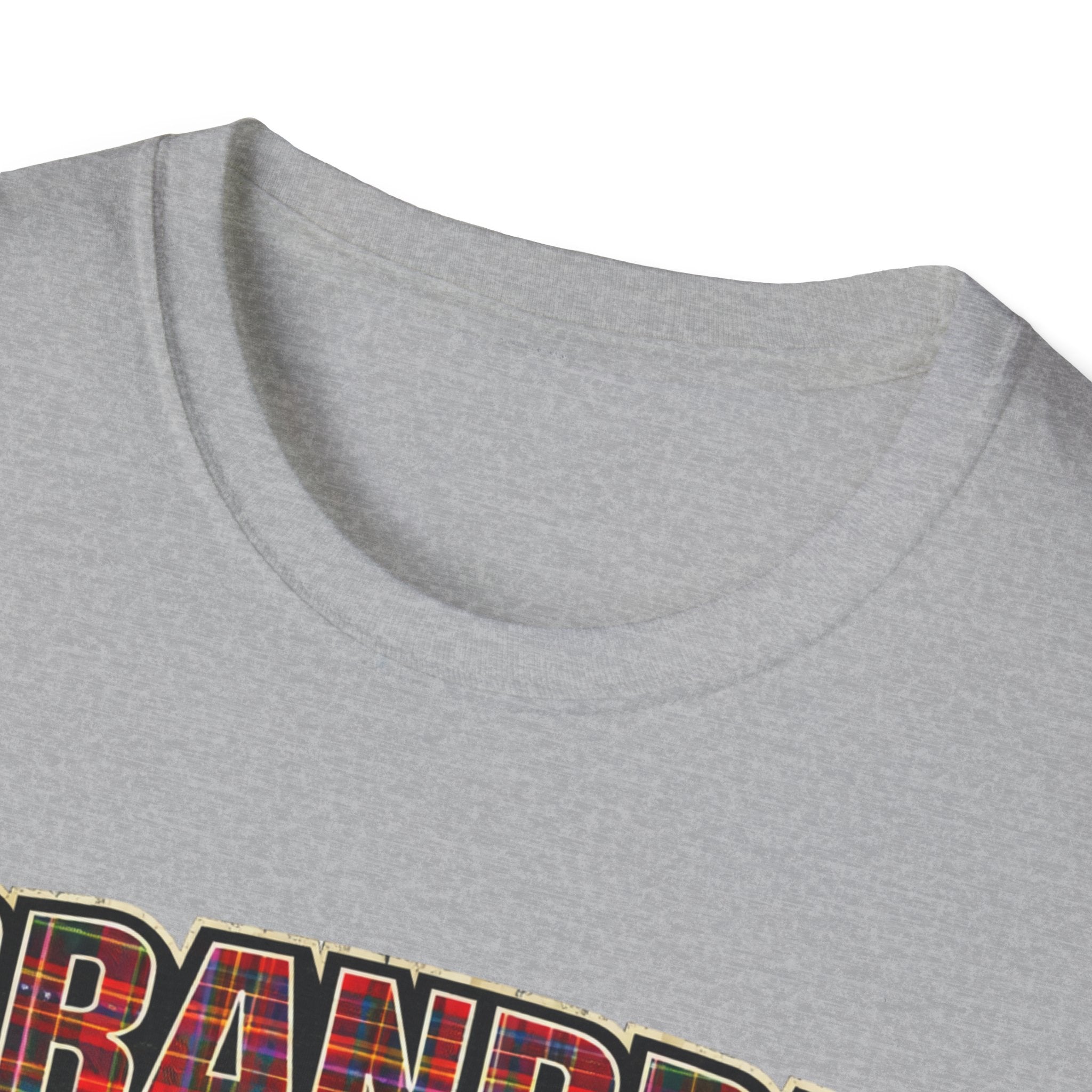 Grandpa EST. 2026 T-Shirt — New Grandpa Plaid Announcement Tee