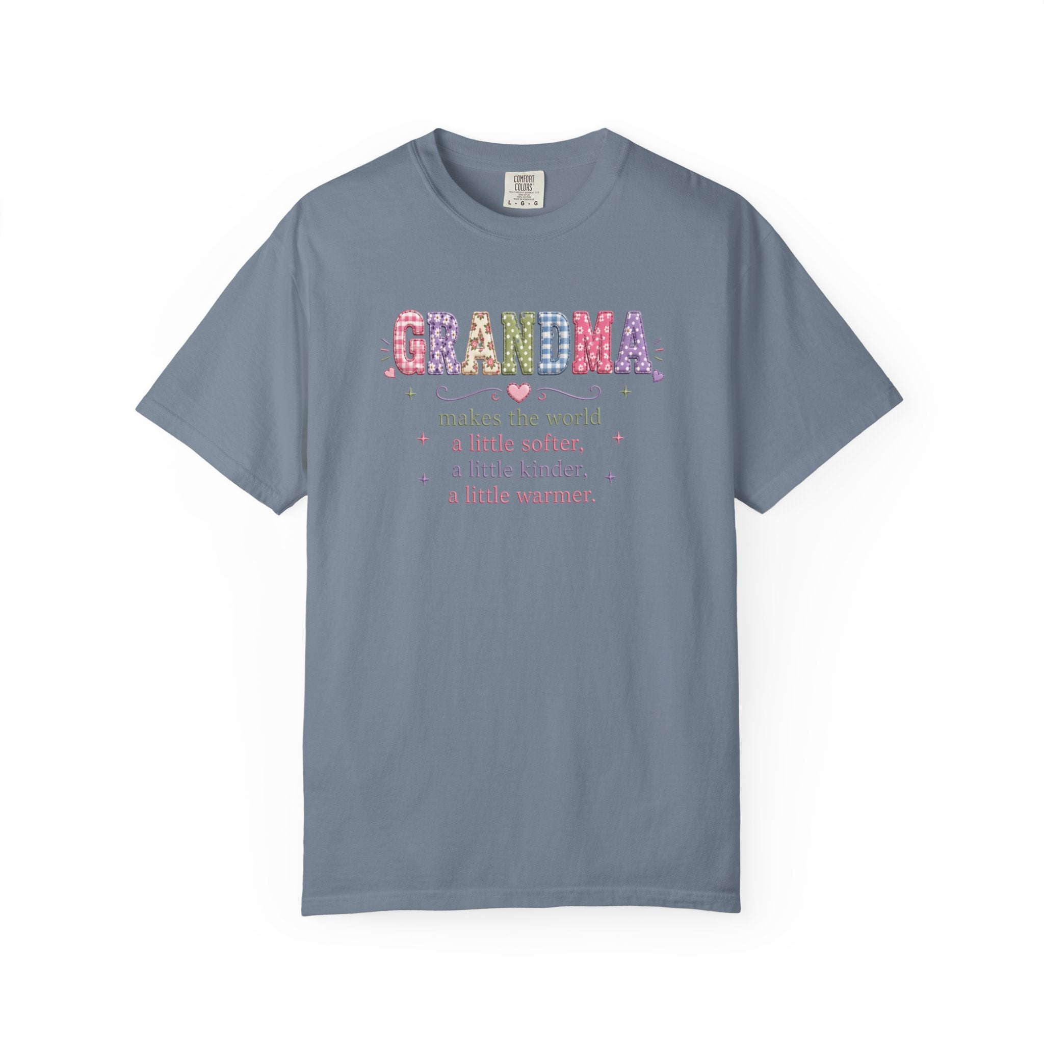 Grandma Floral T-Shirt — "Grandma makes the world a little softer, kinder, warmer"
