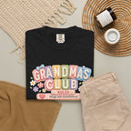 Grandma's Club T-Shirt — Cute Floral 'Grandma's Club' Rules Tee