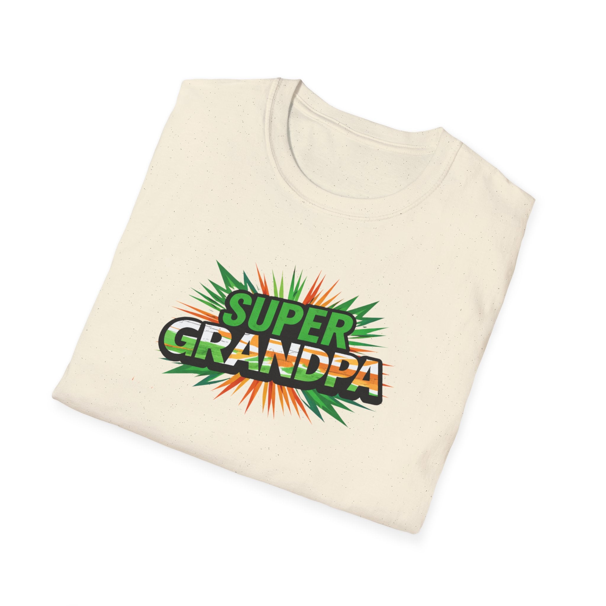 Super Grandpa Ireland Flag/Irish themed T-Shirt — Retro Comic Father's Day Gift