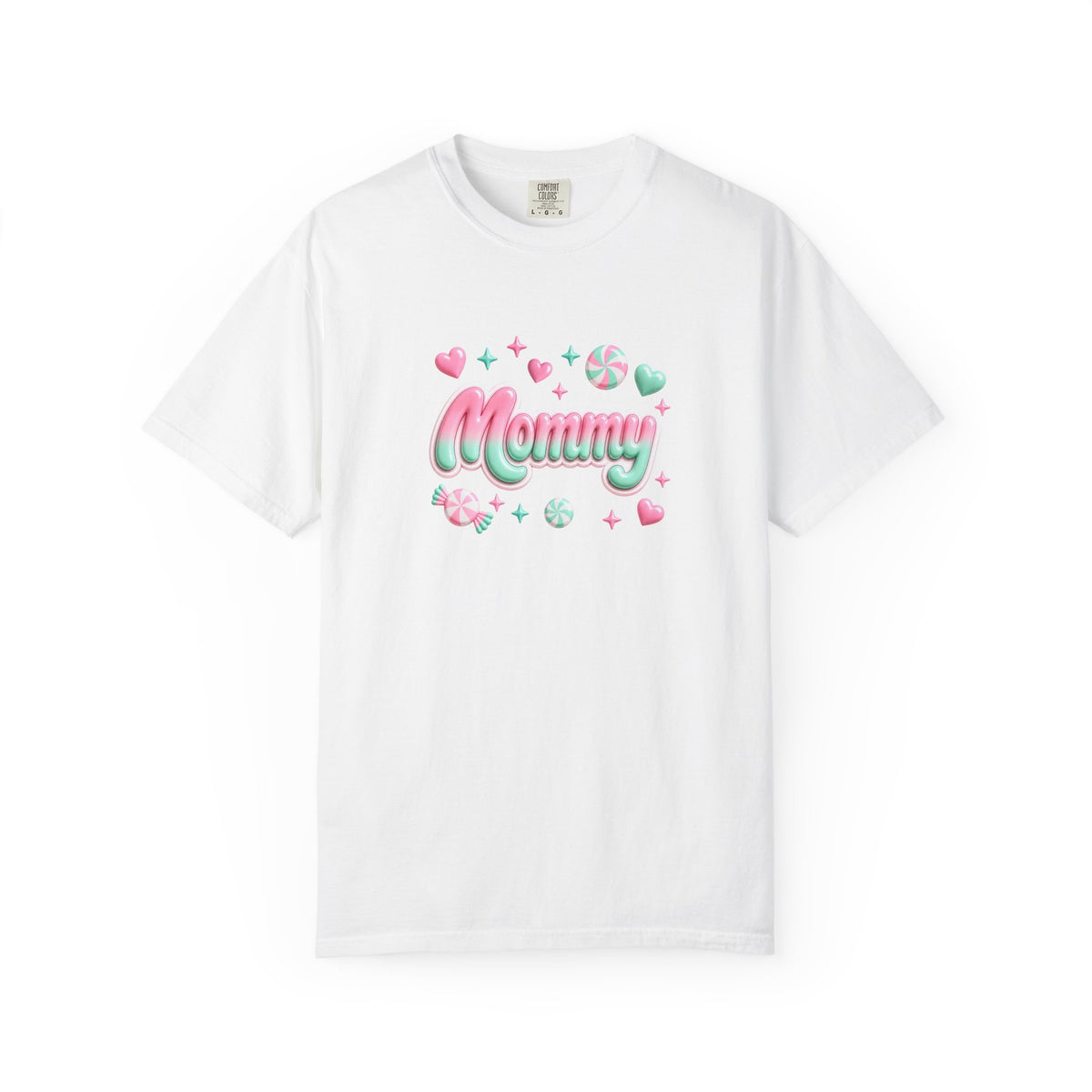 Mommy Pastel Candy Script T-Shirt