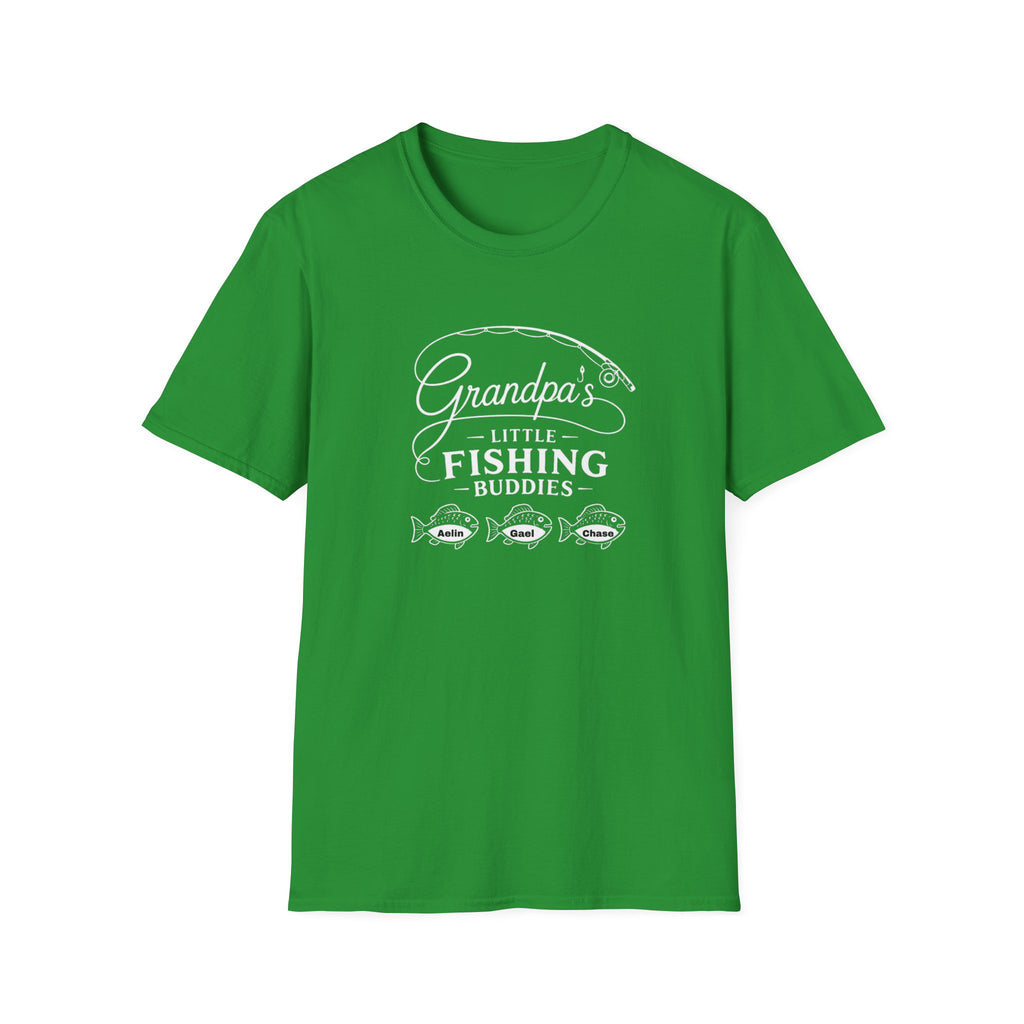 Fishing T-Shirt — "Grandpa's Little Fishing Buddies" Grandpa & Kids Matching Tee