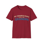 Grandpa T-Shirt - "My Favourite People Call Me Grandpa" Retro Family Gift