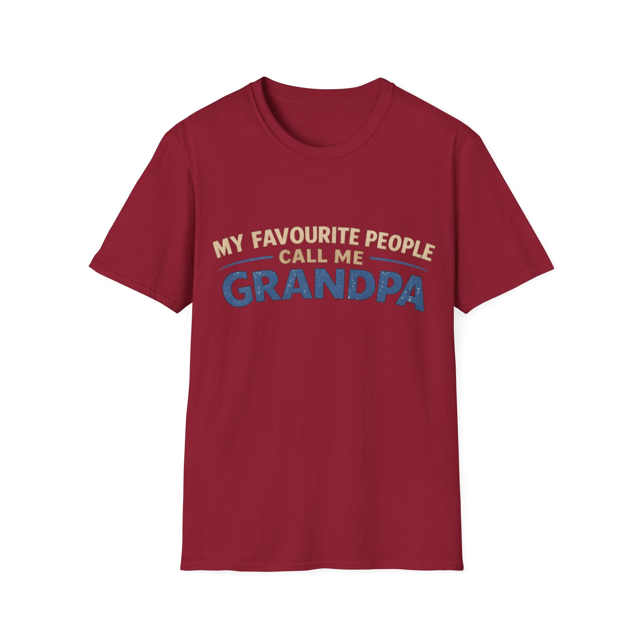Grandpa T-Shirt - "My Favourite People Call Me Grandpa" Retro Family Gift