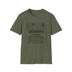 Grandpa Warning T-Shirt — "Spoils Grandkids & Hands Out Biscuits" Funny Grandpa Gift