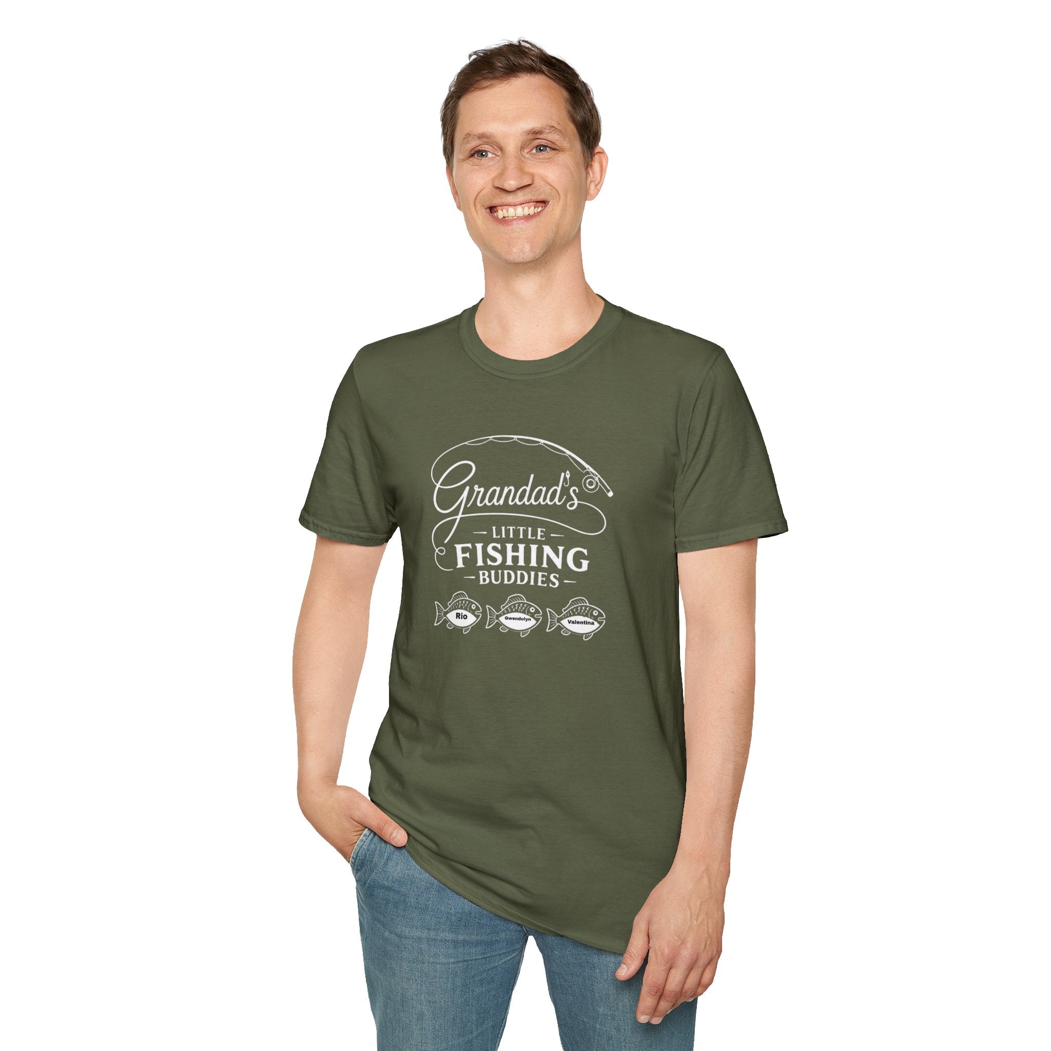 Granddad’s Little Fishing Buddies T-Shirt — Father/Grandparent Fishing Gift