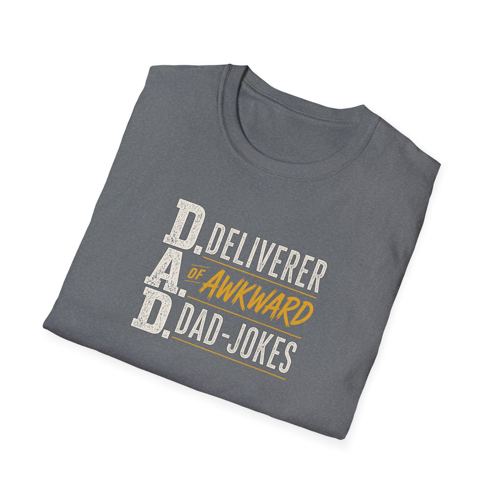 Dad T‑Shirt — D.A.D. "Deliverer of Awkward Dad‑Jokes" Funny Fathers Day Tee