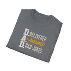 Dad T‑Shirt — D.A.D. "Deliverer of Awkward Dad‑Jokes" Funny Fathers Day Tee