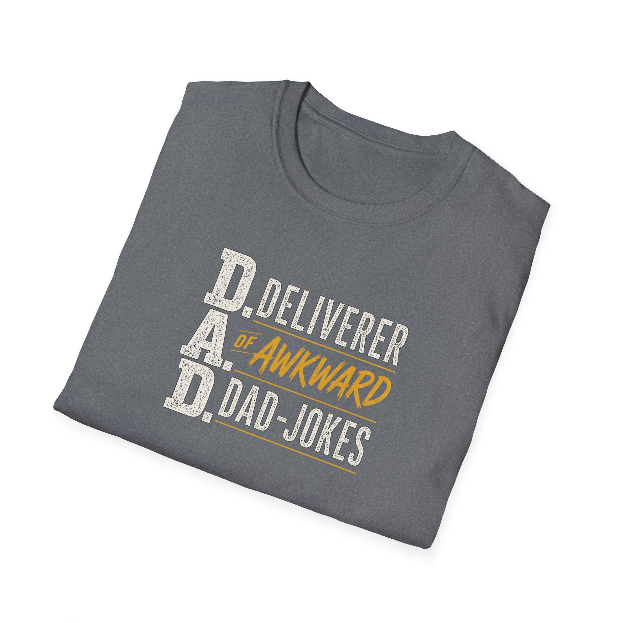 Dad T‑Shirt — D.A.D. "Deliverer of Awkward Dad‑Jokes" Funny Fathers Day Tee