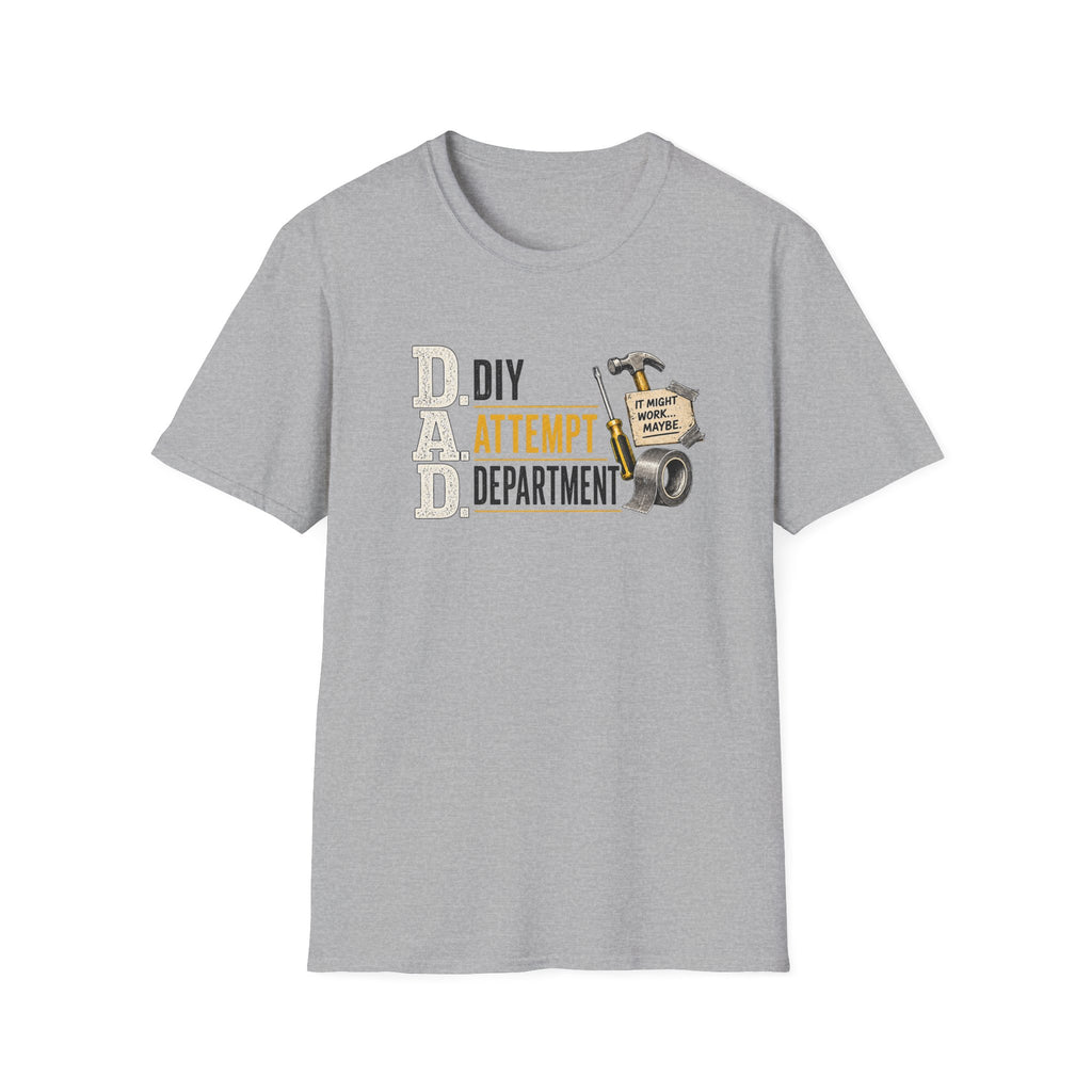 DIY Attempt Department T-Shirt — 'D.A.D. DIY Humour Tee