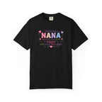 Becoming a Nana T-Shirt — "Becoming a Nana means my heart grows bigger with every little giggle" Cute Grandma Gift